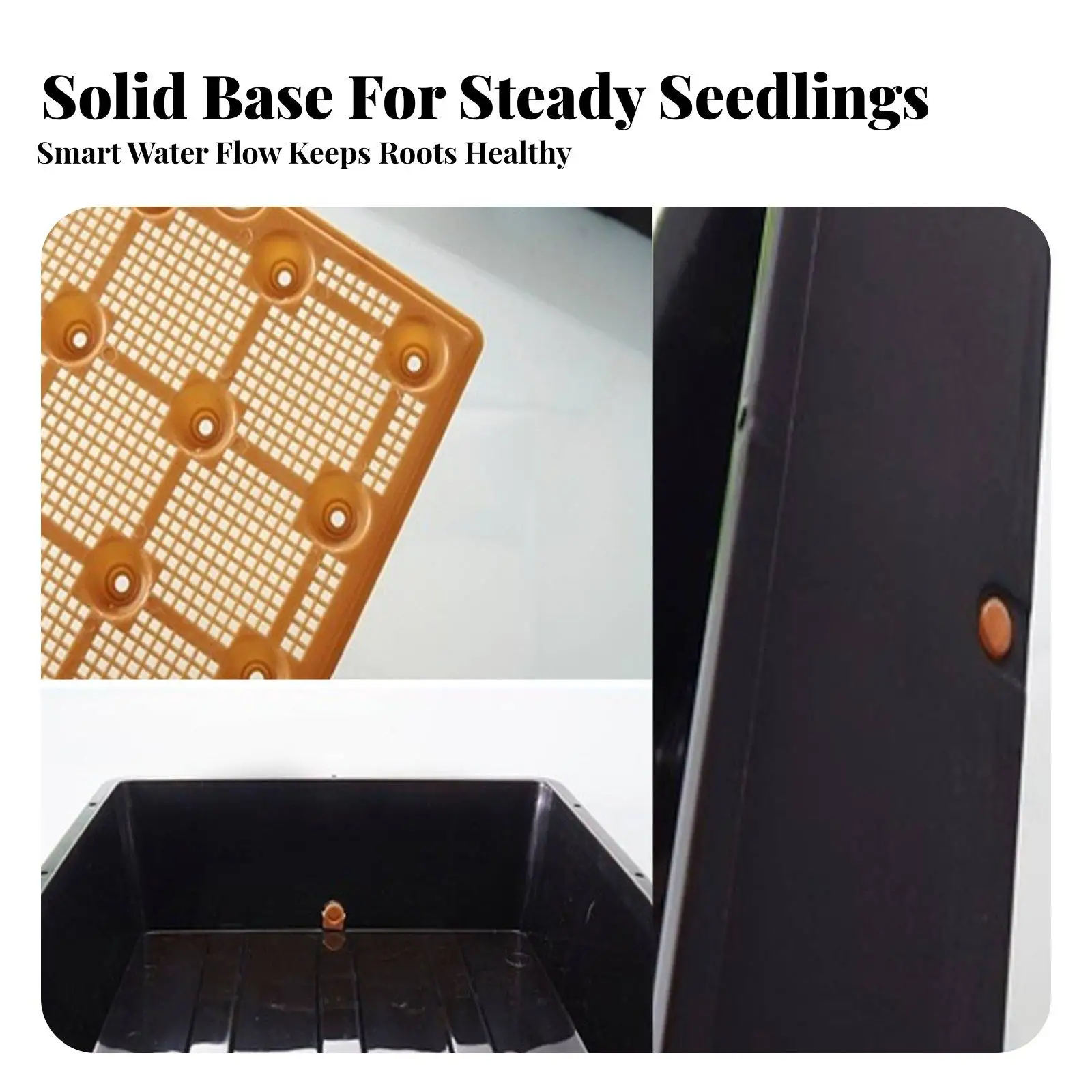 Plastic Plant Nursery Tray Kit for Seedling Growth with Observation Top for Home Garden Balcony Outdoor Plant Tray for