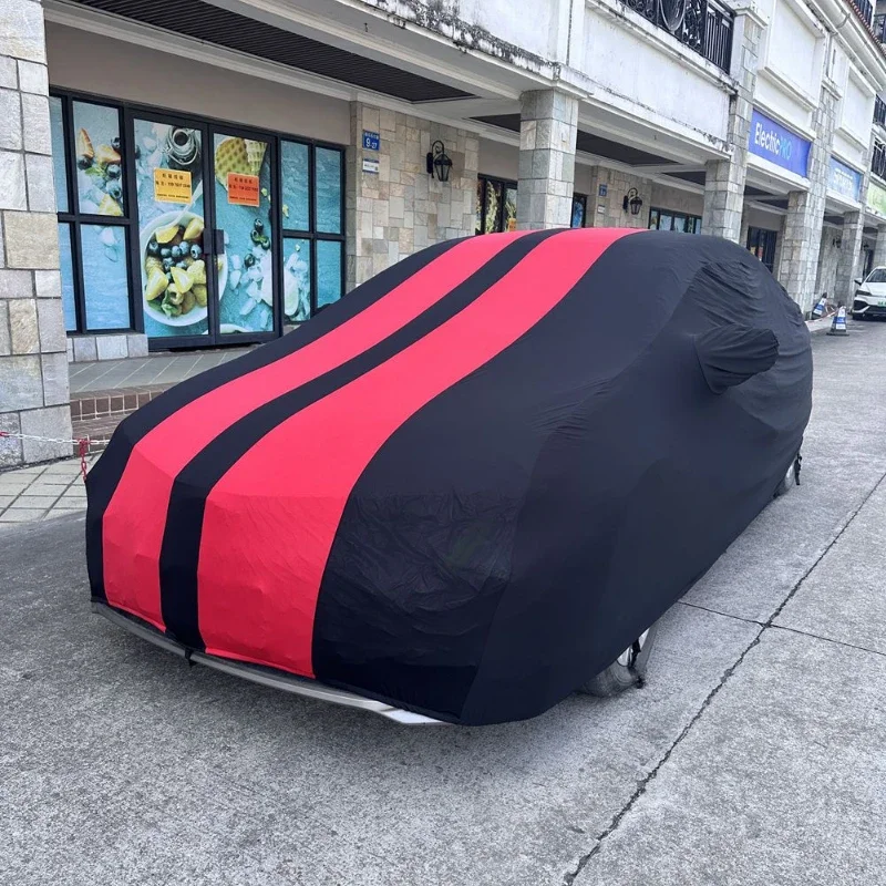 Universal Car Cover Stretch Cloth Cover Sunproof Dustproof Resistant Protection Milk Fiber Brushed Fabric Coupe SUV