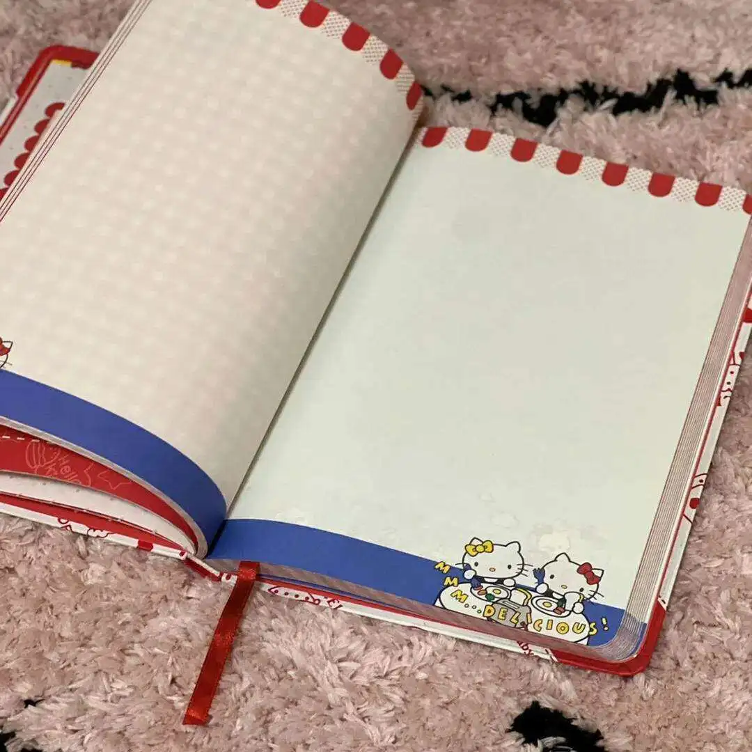 Cute Hello Kitty A5 Notebook High Value Girlish Heart Cartoon Diary Book Kawaii Hand Account Notepad Perfect view 3