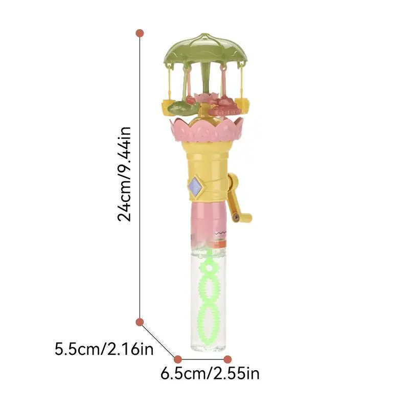 Handheld Bubble Machine Carrousel Ontwerp Zomer Buiten Achtertuin Speelgoed Nieuwigheid Speelgoed & Amusement Lekvrije Nieuwigheid Bubble Wand