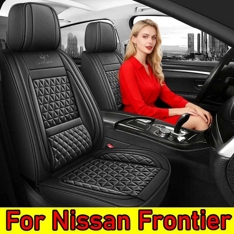 

Чехол на автомобильное сиденье Nissan Frontier, водонепроницаемый, из искусственной кожи, дышащий, мягкий, удобный, износостойкий, чехол на сиденье с полной оберткой
