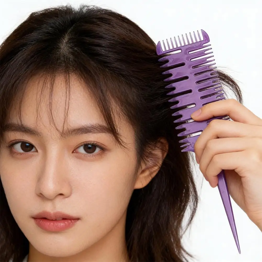 Hair Styling Comb Fishbone Tail Design For Color Highlighting Sectioning Detangling Professional Home Salon Use Hair