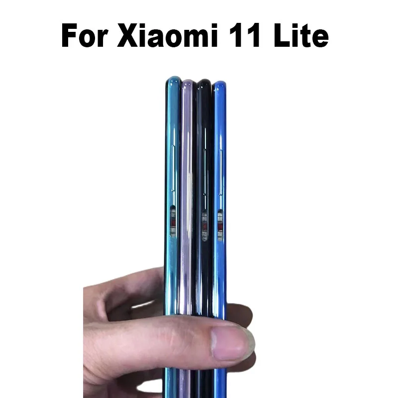 New For Xiaomi MI 11 Lite Middle Frame Front Bezel Cover Metal Chassis Housing Back Plate LCD Holder MI11 Lite 4G 5G