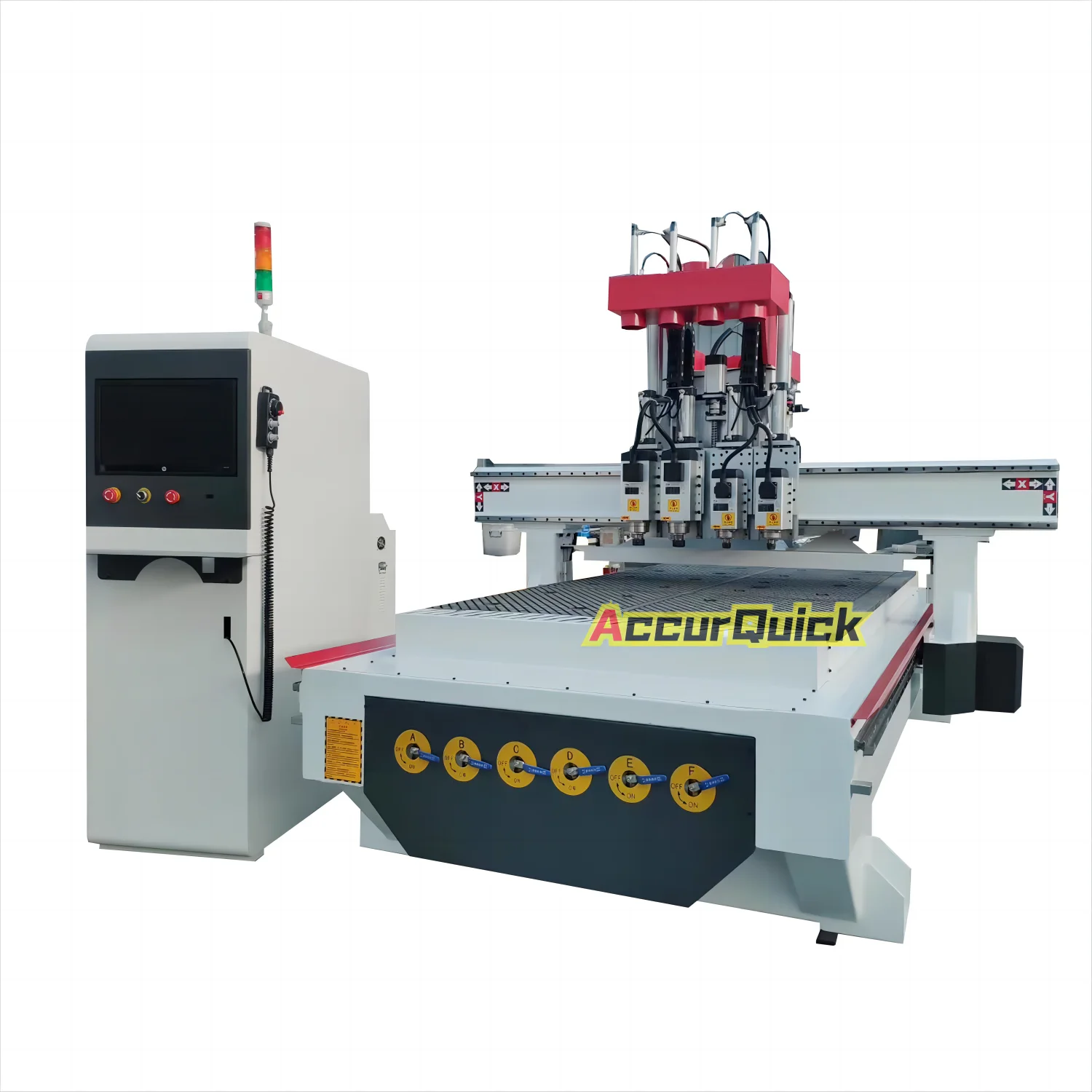 Multi Spindles 4 Heads MDF Cutting Furniture Cabinet 3D Wood Working CNC Router
