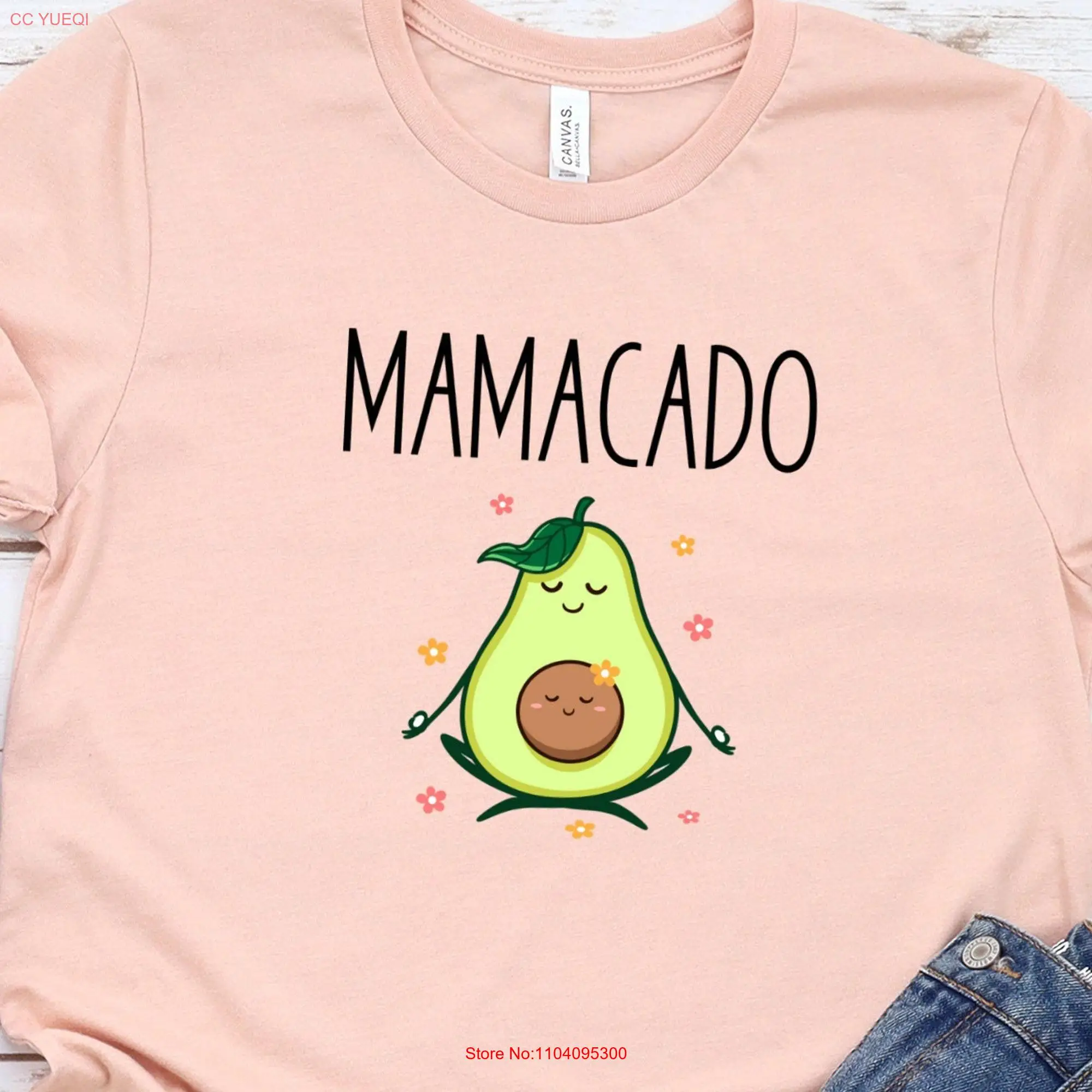 Mamacado T Shirt Pregnancy AnnouncemenT Funny Mother's Day Mom Baby Shower Expecting long or short sleeves