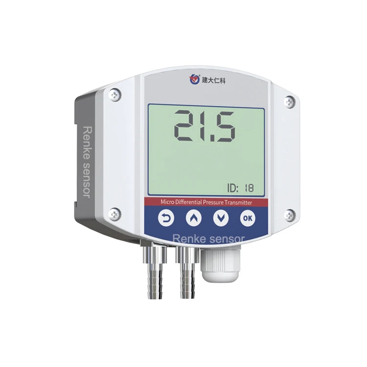Renke RS485 Air Duct Pressure Monitor ราคาเซ็นเซอร์ความดันแตกต่าง
