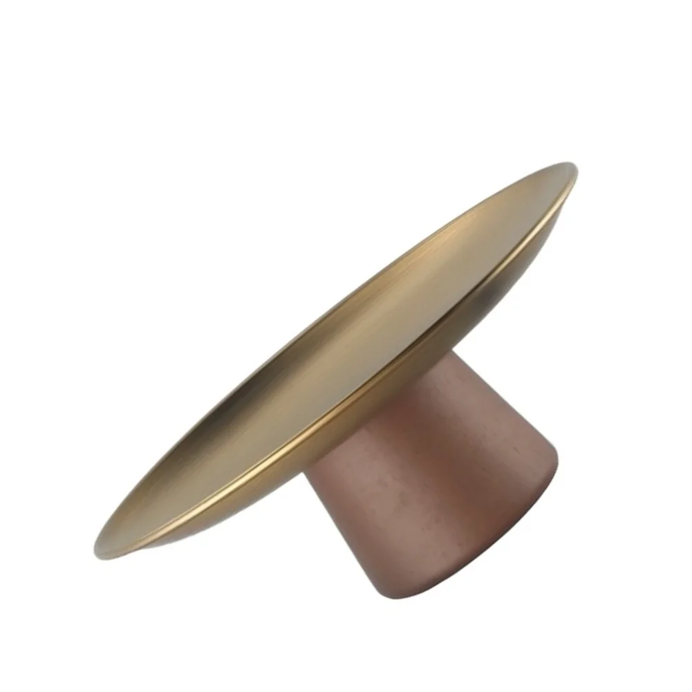 Minimalist Stainless Steel Cake Stand with Lifted Pedestal for Layered Food Presentation in Contemporary Spaces