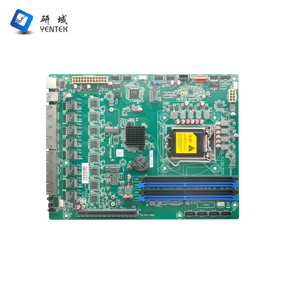 Placa base Industrial 1151 I3 I5 I7 I9 6 9th Gen 4 DDR4 8 I210AT LAN Gigabit Ethernet Placa base de servidor Firewall