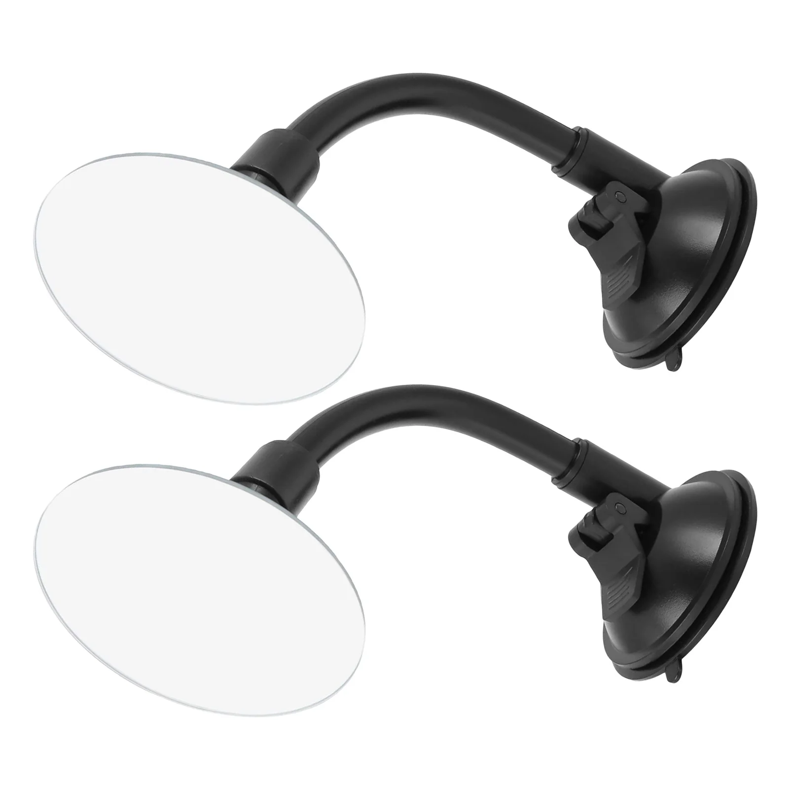 2 قطعة مرآة الرؤية الخلفية للسيارة العالمية مع دوران 360 ذراع قابل للتعديل شفط جبل مرآة السيارة الداخلية للقيادة الآمنة #2