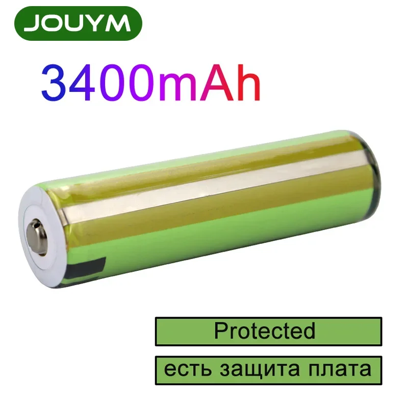 JOUYM الأصلي محمية NCR18650B 3400mAh قابلة للشحن ليثيوم لون 18650 بطارية مع PCB 3.7 فولت لبطاريات المصباح #1