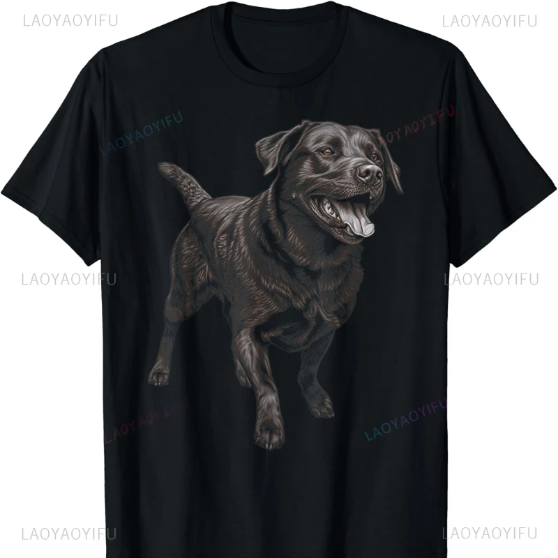 Black Labrador Retriever Dog Animal Graphic for Men Women T-Shirt pro choice graphic t shirts mens Outdoors High Quality Cotton