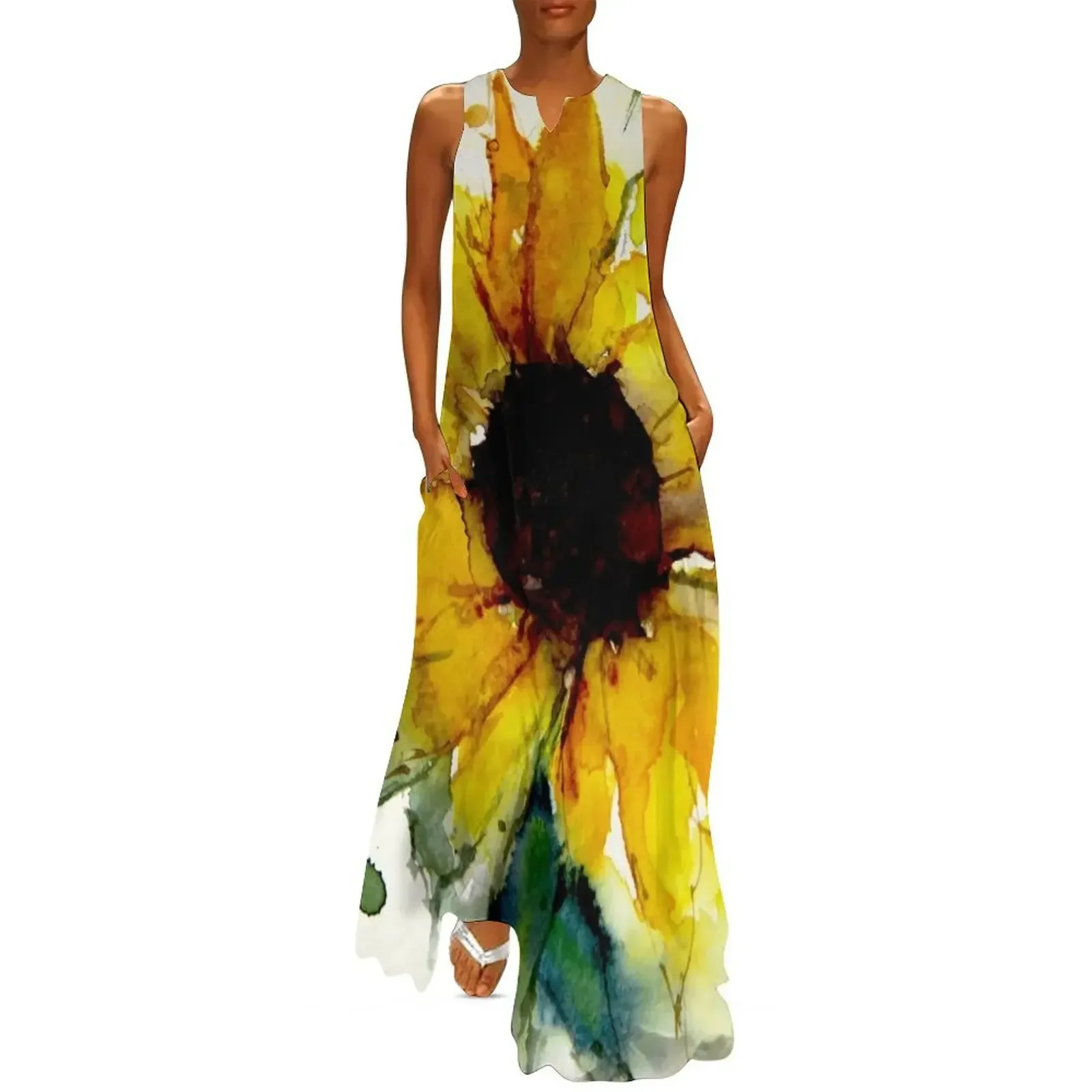 

sunflower Long Dress Woman clothing ladies dresses for women 2025 Summer women's clothing Dresses gala Dress