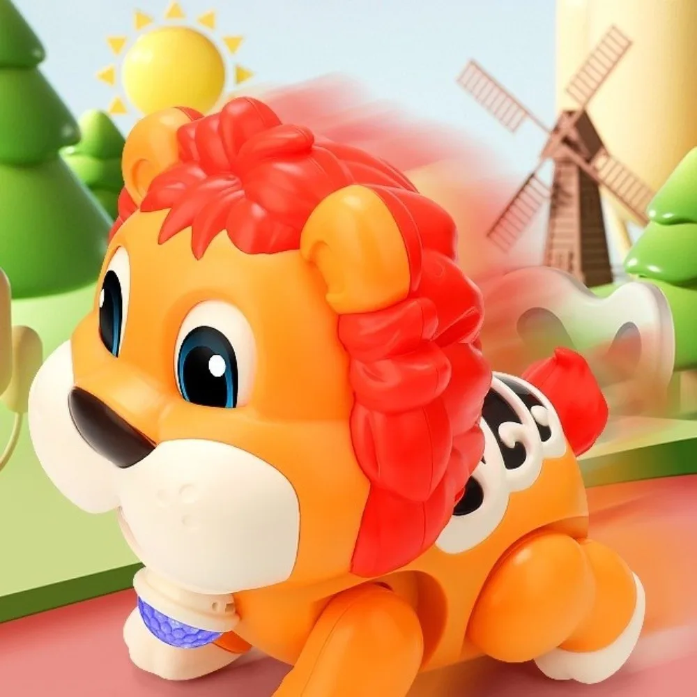 Chant danse clignotant danse Animal jouet ramper apprentissage éducatif jouet Musical avec LED Lion hippopotame