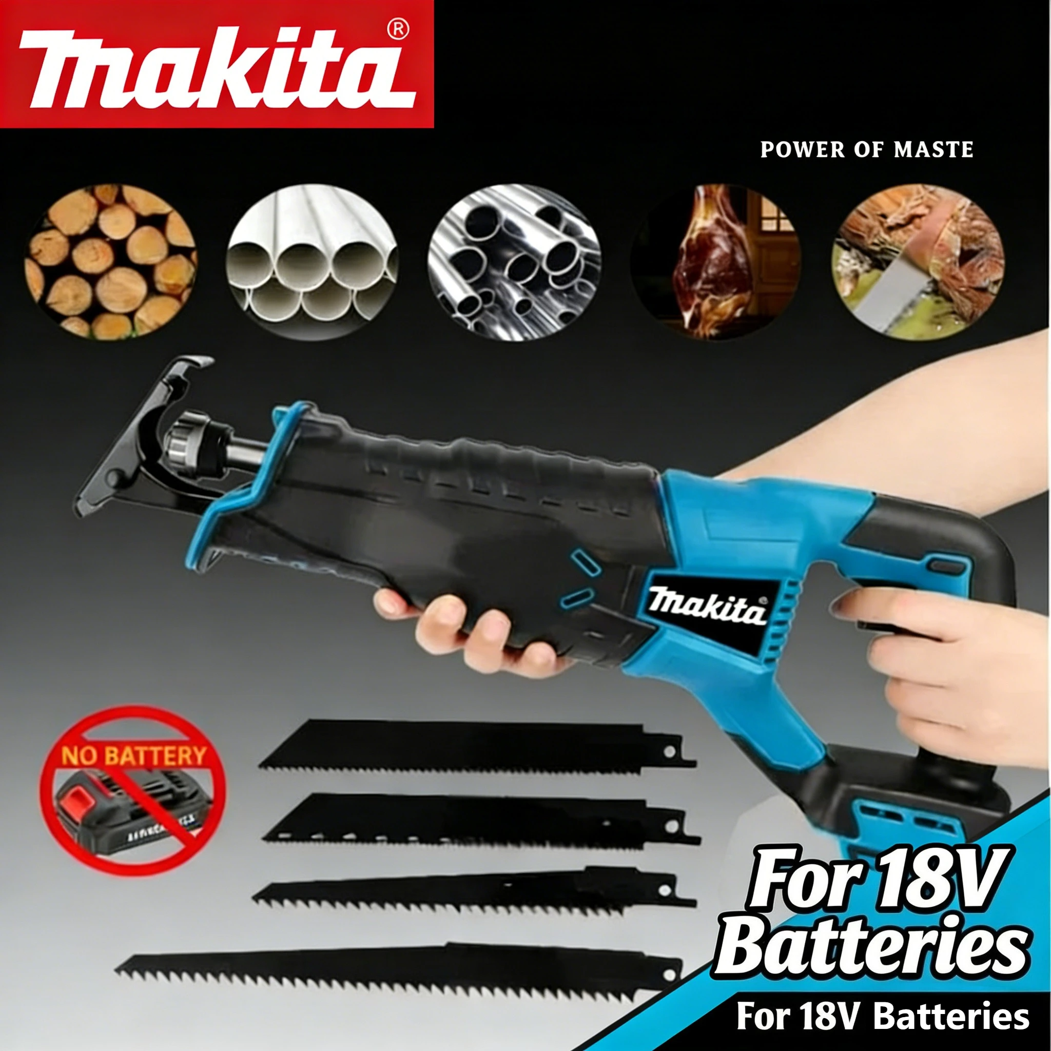 

Makita 18V Brushless Reciprocating Saw Reciprocating Saw Portable Cordless Power Tools