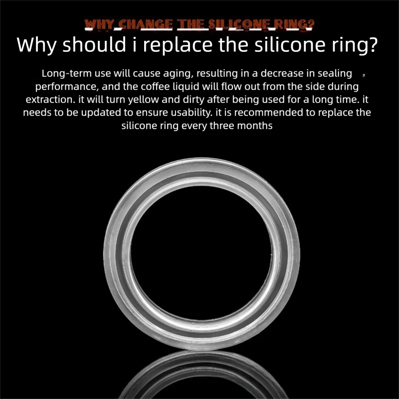 Silicone Coffee Group Head Gasket Replacement Seal Ring Fit Delonghi Donlim Espresso Machine