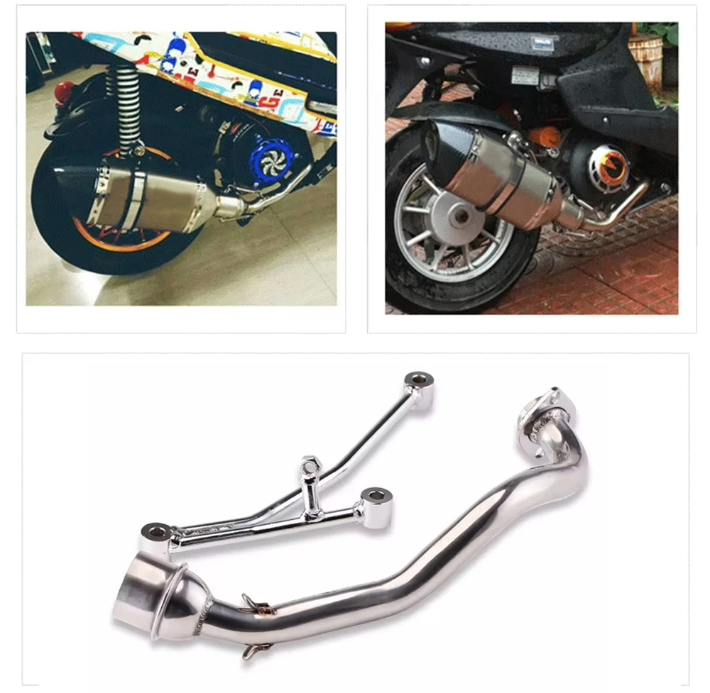 Motorcycle Exhaust Pipe Front Link Pipe Connect Wholesale Price 51MM Exhaust Muffler for Yamaha RS100
