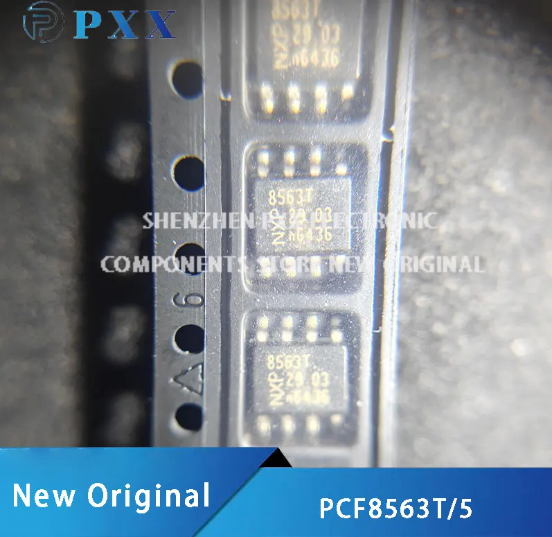 New original PCF8563T/5 RTC clock/calendar, monitor timer I2C MSL = 2 sop -8