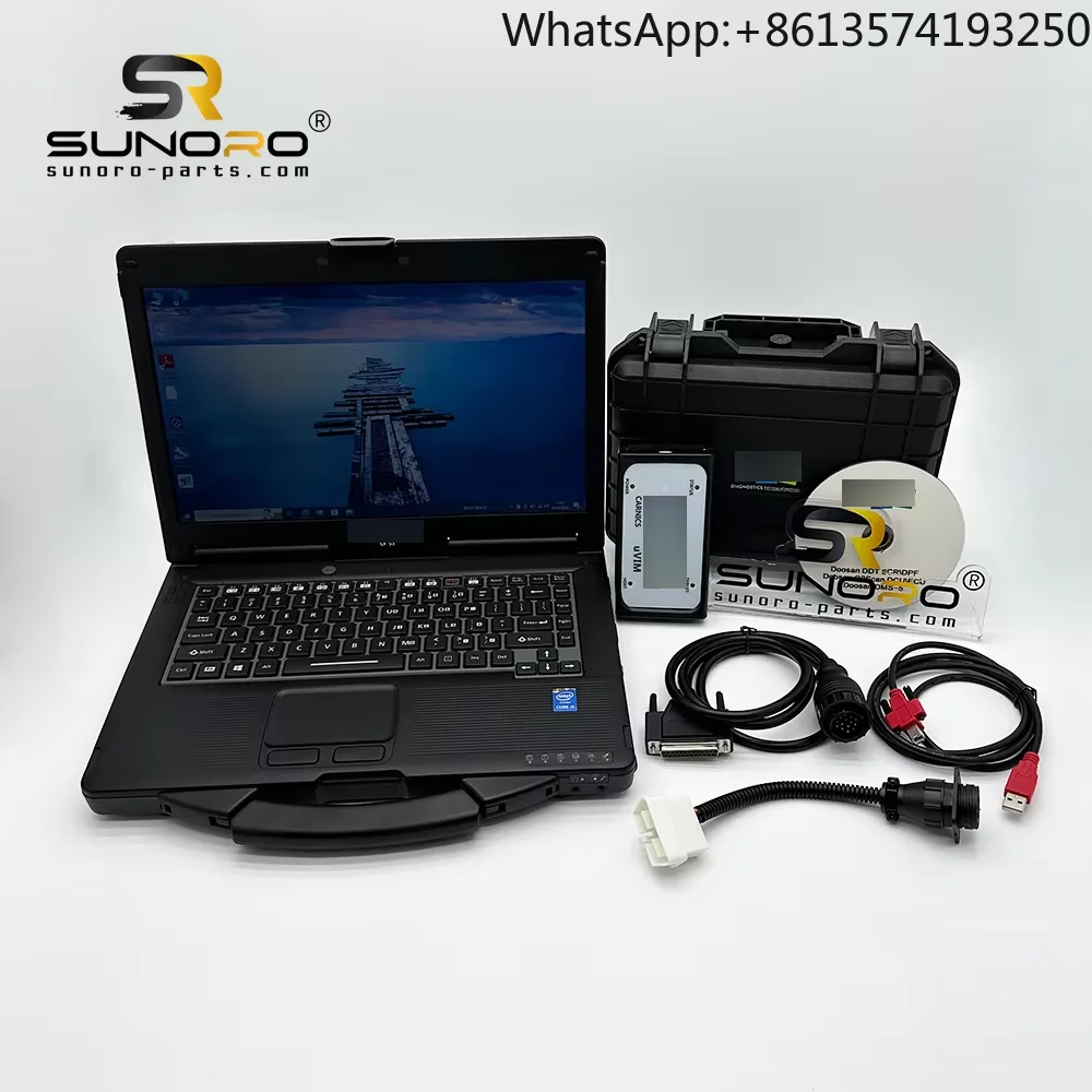 For Excavator Forklift Inspection and Diagnostic Tool Scanner SCR DPF G2 Software Version 1.6.3 2016.09 DDT CF-53 Laptop
