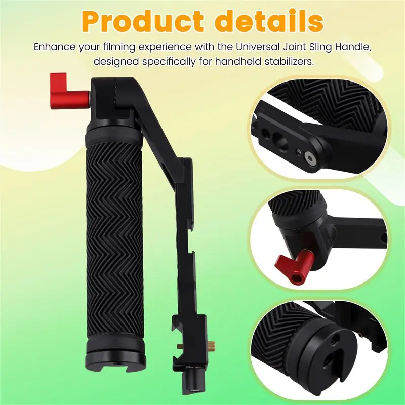 Hand-Held Kettle SLR Stabilizer Universal Joint Sling Handle For DJI Ronin RS2/RSC2/RS3 Stabilizers
