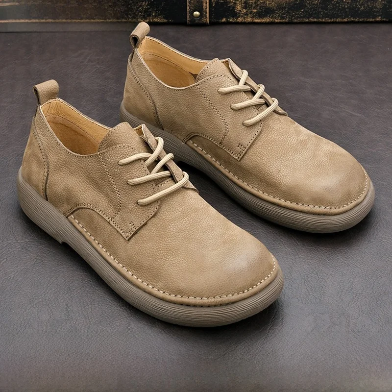 

Высококачественная мужская кожаная сумка в стиле ретро, мягкая цепочка, легко сочетающаяся, с широкой головкой, на шнуровке, удобная, дышащая