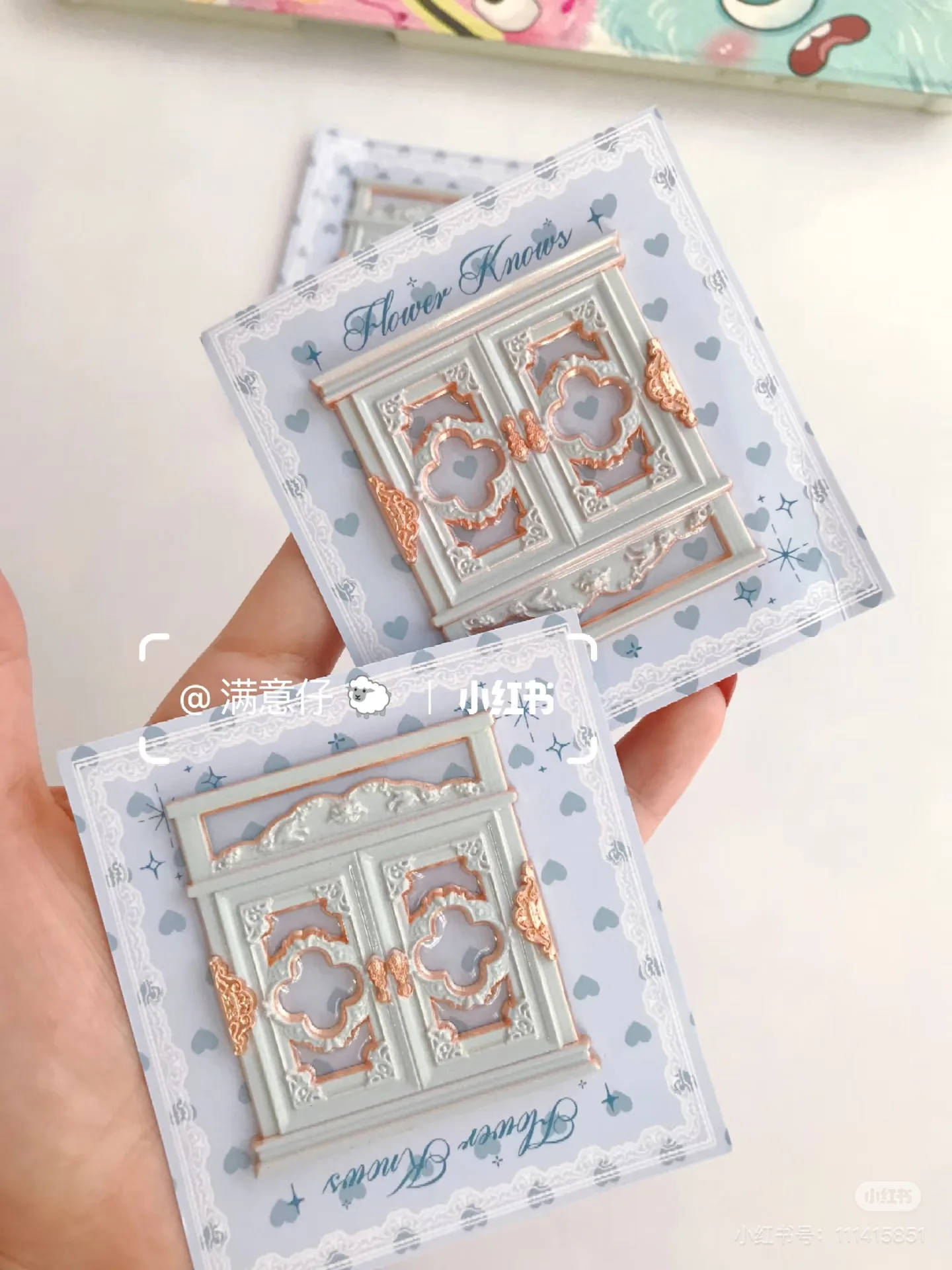 Flower Knows Fefrigerador pegatina magnética lindo maquillaje periférico mágico pegatina