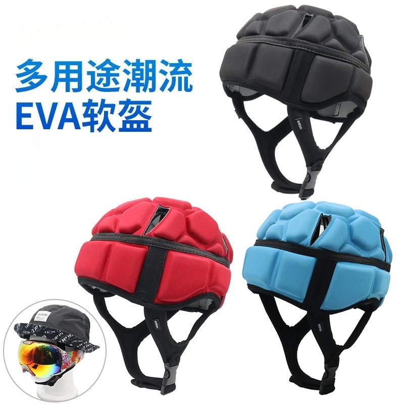 Outdoor Sports Skiing Safety Helmets Skating Football Rugby Anti-Drop Bumping Headgear Surf Cap Protects Head