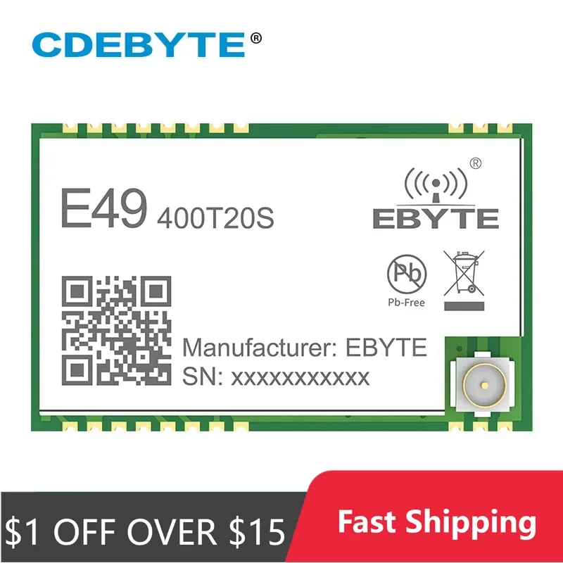 Rf Module 433MHz CDEBYTE E49-400T20S E49-T Series 20dBm 100mW UART SMD 1.0km GFSK Wireless Data Transmission Module