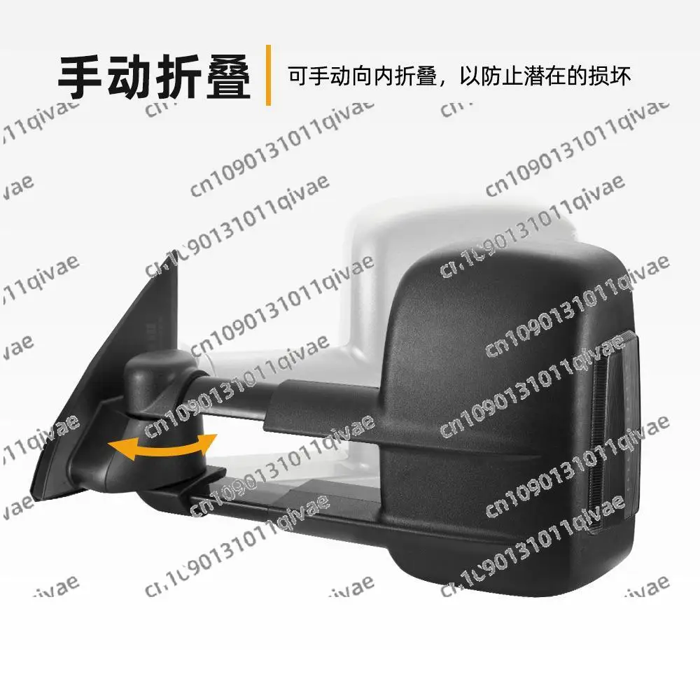 Towing Side Rearview Mirror Extendable Towing Mirrors for Nissan Patrol GU Y61 1997- 2016