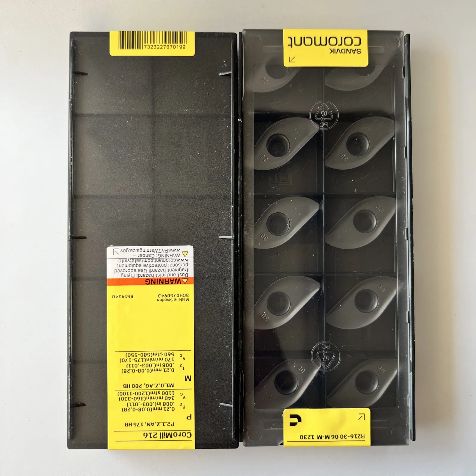 

SANDVIK / R216-3206M-M 1230 / Оригинальное шведское лезвие из твердого сплава, 10 шт.