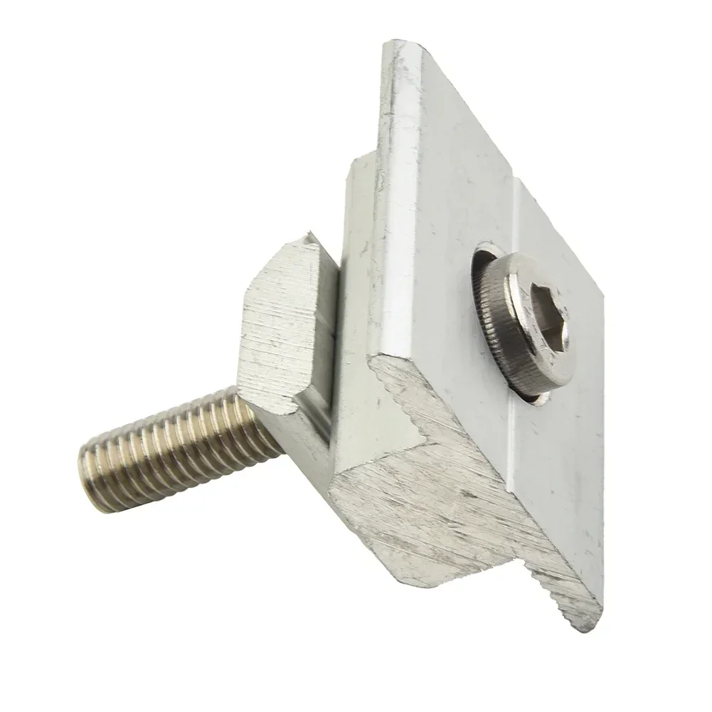 

10PCS Solar Panel Clamp Solid 30-45mm PV Bracket Mounting Clip For Connecting And Fixing Solar Panel On Rails Hardware