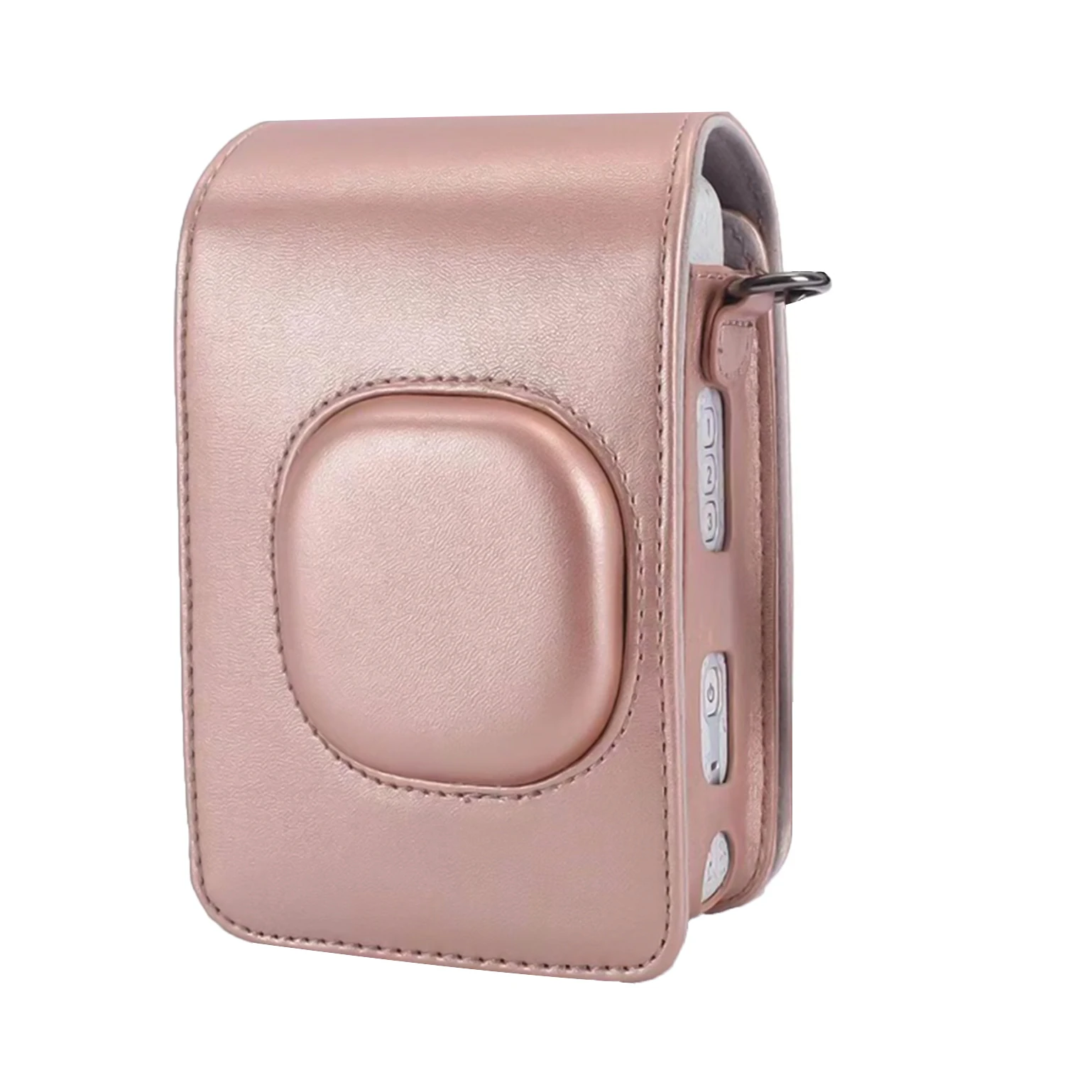 Compact Size Instant Camera Case Bag PU Leather with Shoulder Strap Compatible with Fujifilm Fuji Instax mini LiPlay