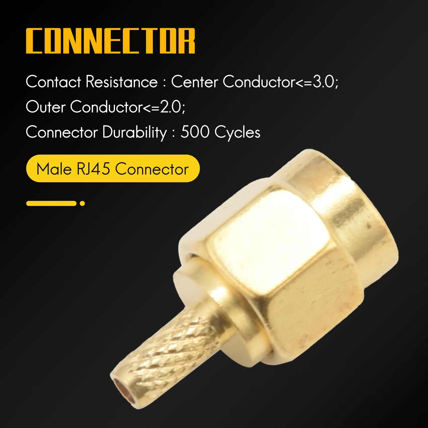 5pcs SMA Male Plug Straight Crimp RG316 RG174 Rf Adapter Connector