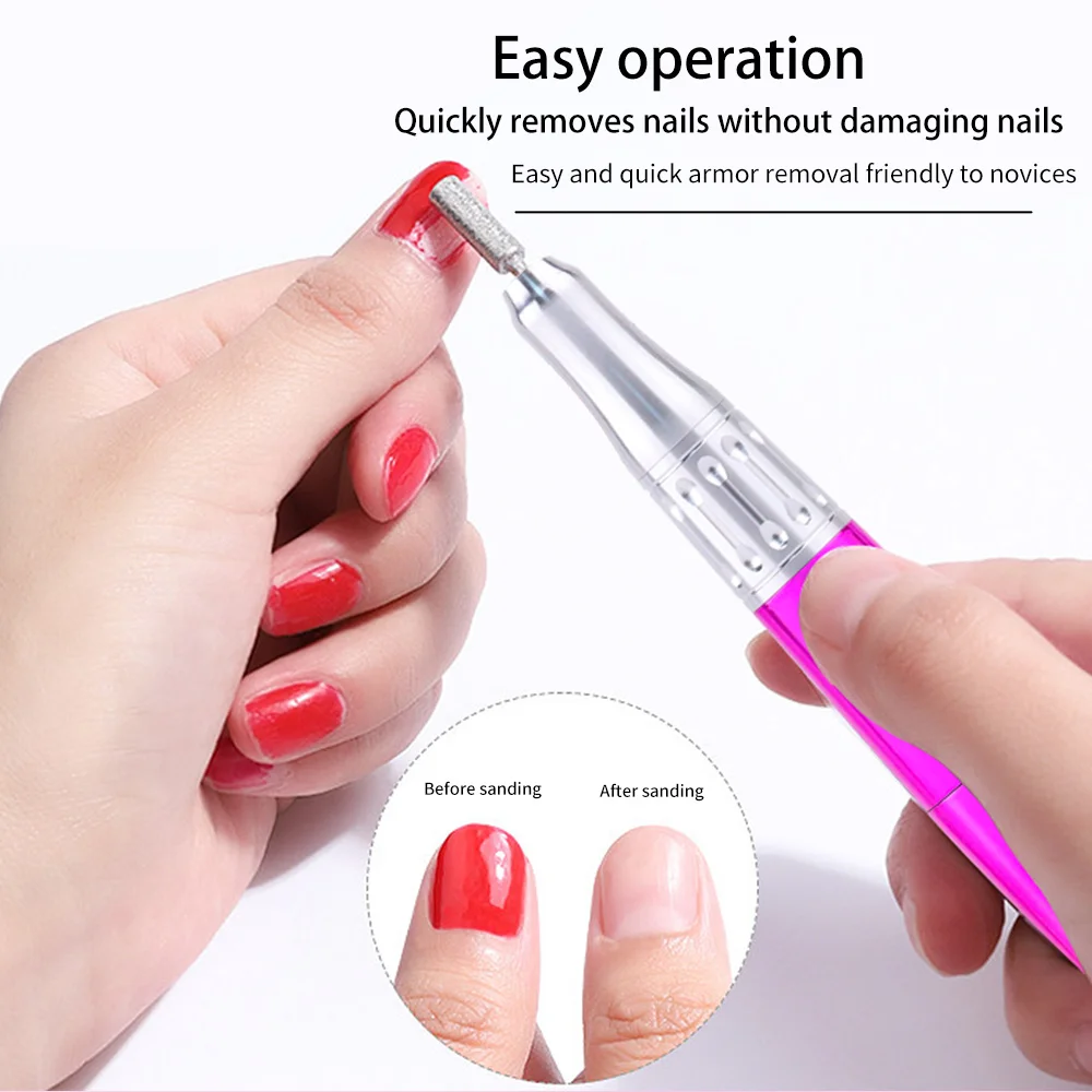 65W Professional 35000 RPM New Color Cordless Ultra Smooth Coreless Motor Portable Nail Drill Pen With Charging Base