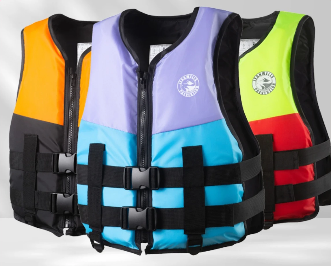 

New adult life jacket, large buoyancy life-saving vest, water park life-saving equipment, rafting swimming life jacket