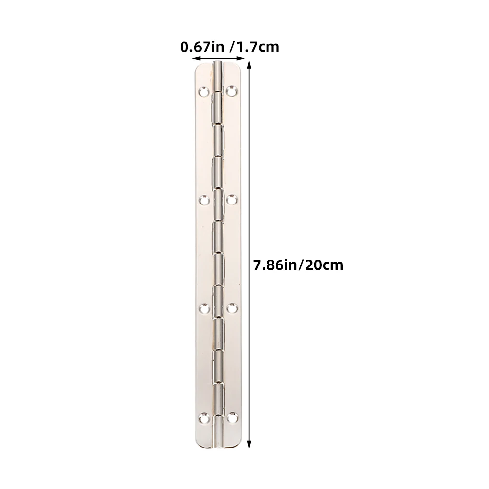 4Pcs Jewelry Box Hinges Piano Hinges For Nickel Color Jewelry Box Metal Hinges for Crafts Hinges Furniture Hardware Accessories view 6