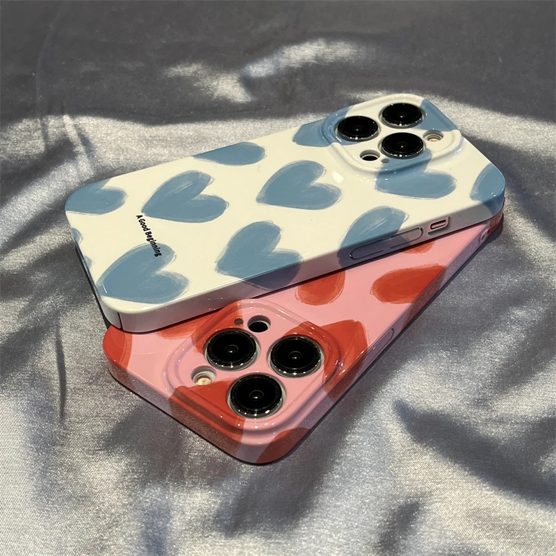 Simple Couple Love Acrylic Phone Case for OPPO Reno 5 6 7 7Z 8 8T F9 F11 R15 R17 Find X3 X5 Se Pro 5G Glossy HD Hard PC Cover - view 3