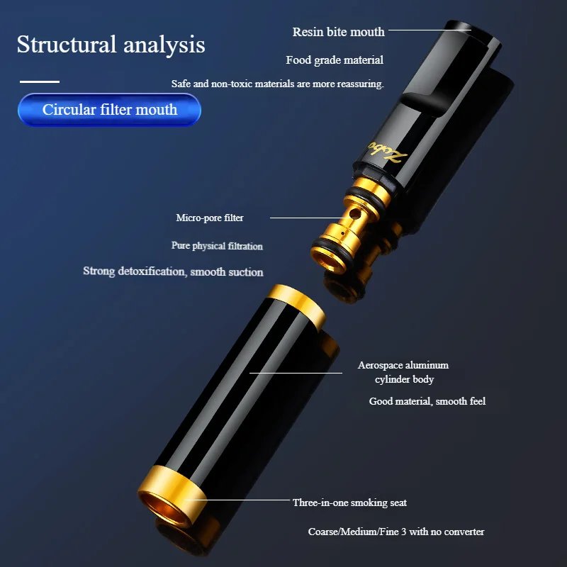 فلتر سجائر ZOBO قابل للغسل لـ King/Regular/100s، منقي دخان قابل لإعادة الاستخدام، هدية للجنسين للمدخنين #2