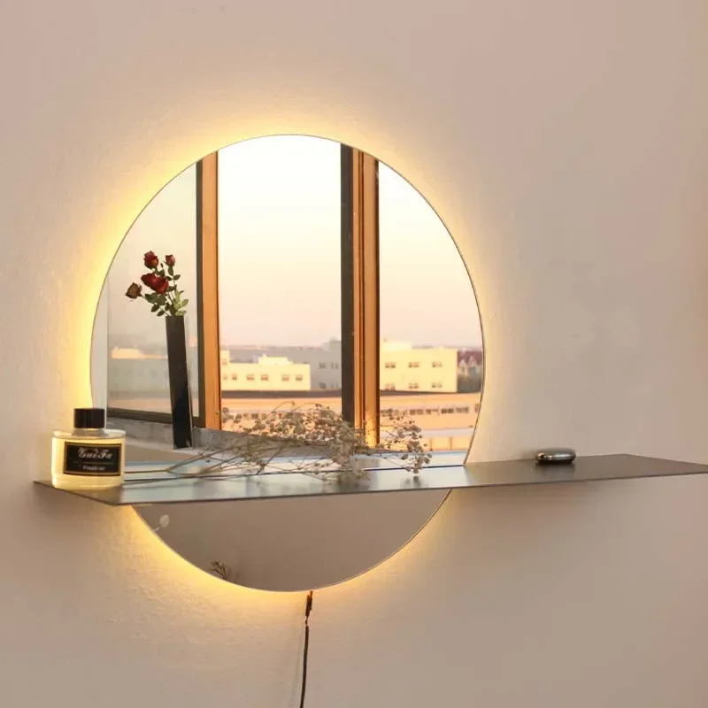 

Arts Modern Small Mirror Desk House Decor Large Full Body Mirrors Wall Home Decoration Liquidation Room Espejo Floor Hand