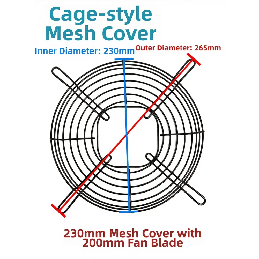 Refrigerator Cooling System Mesh Cover For Fan Blade Protection Aluminum Alloy Construction 28 Degree Rated Net Cover