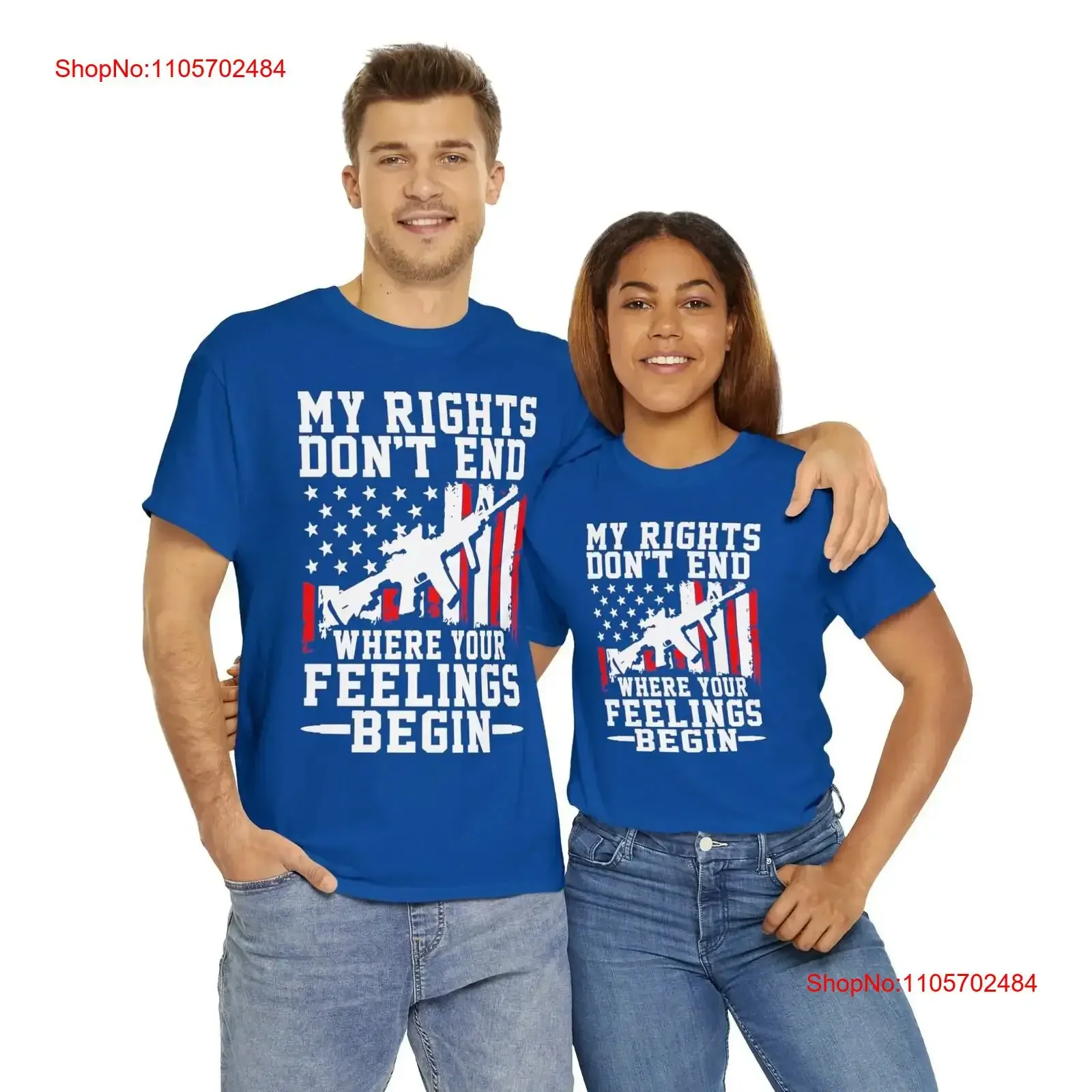 My rights don't end where your feelings begin Heavy Cotton T shirt usa patriot freedom constitution United States amendment