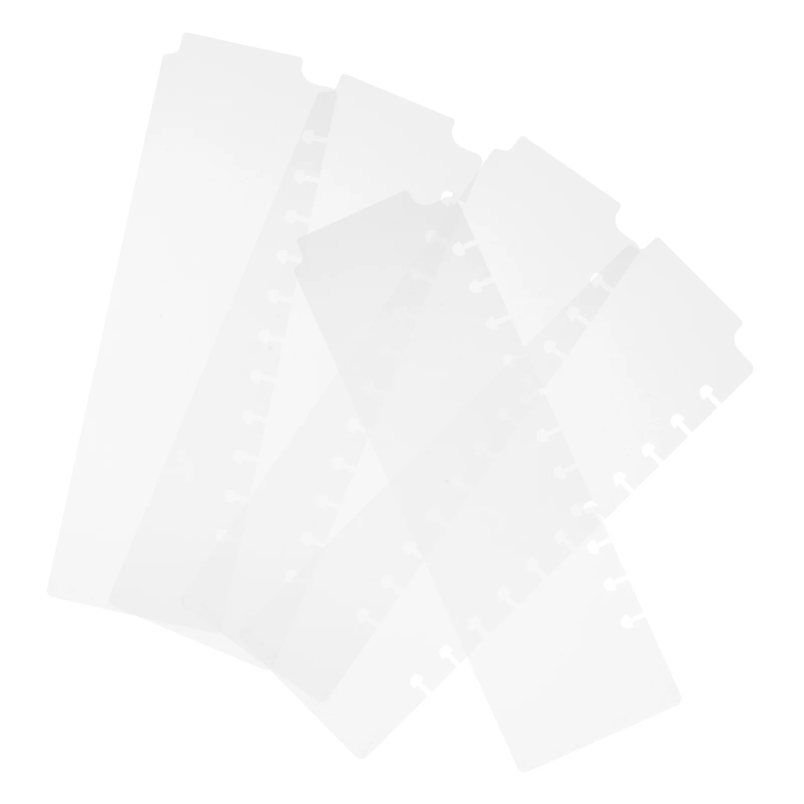 

5pcs Plastic Binder Dividers Index Separators For Notebook Loose-Leaf Tabs Spiral Planner Organization Page Bookmarks School
