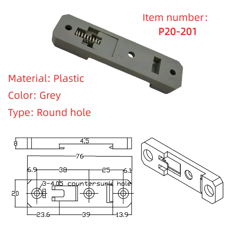 DIN35mm Rail Clip Switch, Switchboard, and Other Electrical Installation Bracket Base