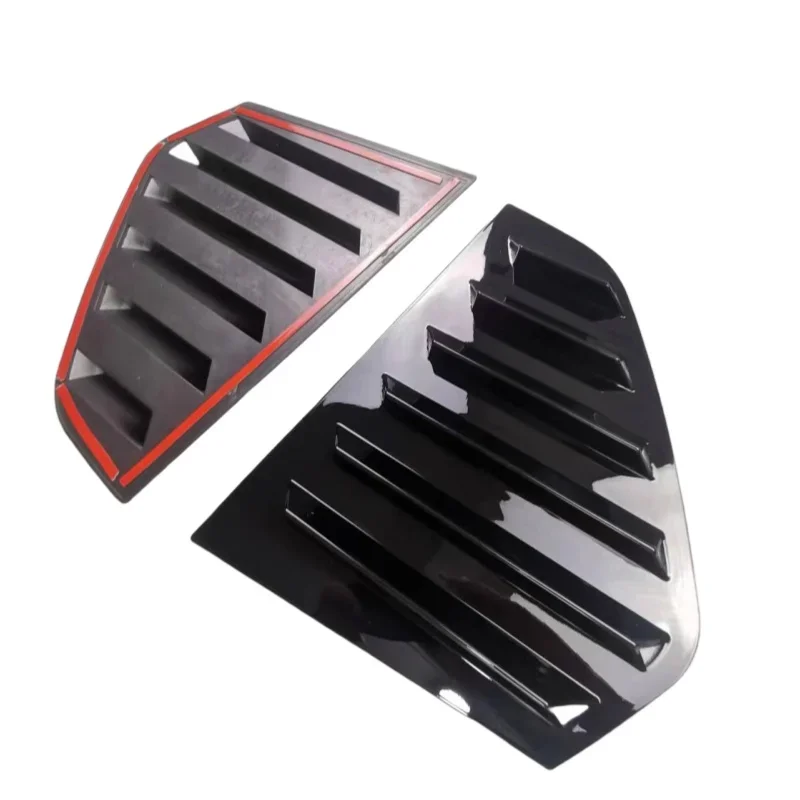 For VW Golf 8 GTI GTD R R-Line TSI TDI 2020-2-24 Car Styling Rear Window Louvers Triangle Shutter Decoration Cover Sticker Trim