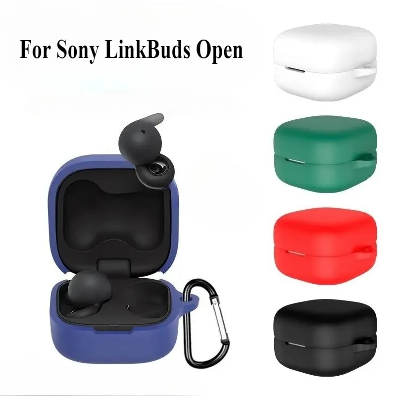 

Silicone Case Earphone Protective Case Shockproof Earphone Protector Cover Anti Scratch Portable Lanyard For Sony LinkBuds Open