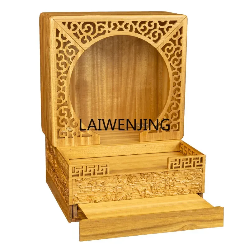 

SGF folding portable casket unpainted mortise and tenon with door wall hanging table