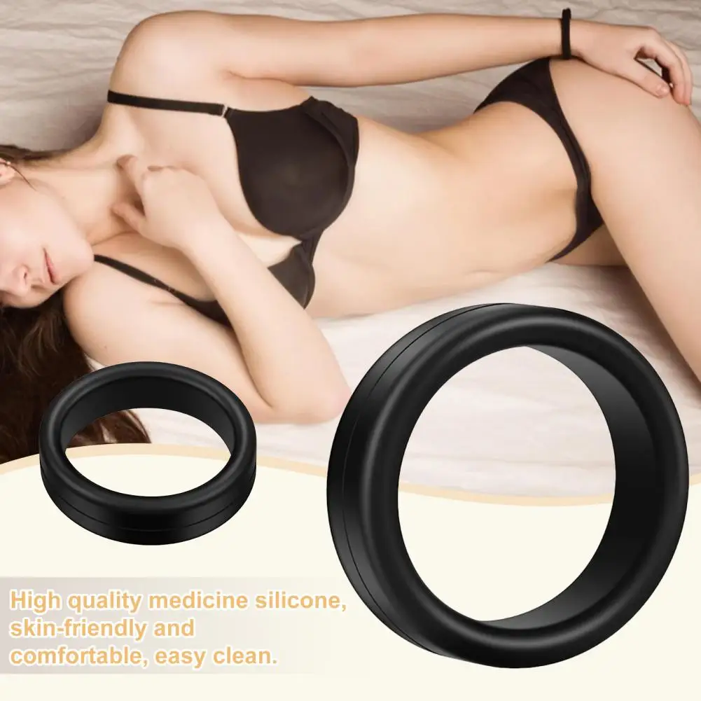 Cock Ring Prolong Intercourse Time Foreskin Ring Hygienic Silicone Delay Ejaculation Lock Ring Penis Delay Ring for Male