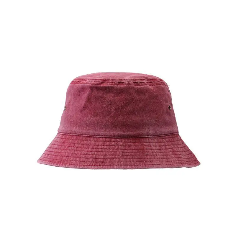 COKK Bucket Hat Women Summer Autumn Washed Cotton Breathable Fisherman Cap Solid Color Sunscreen Sunshade Casual Cap Gorro Retro