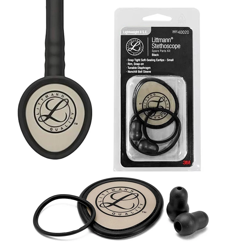 Medical Stethoscope Spare Parts Replacement Accessories Tunable Diaphragm Rim Assembly Kit 40020 for Littmann Lightweight II B1