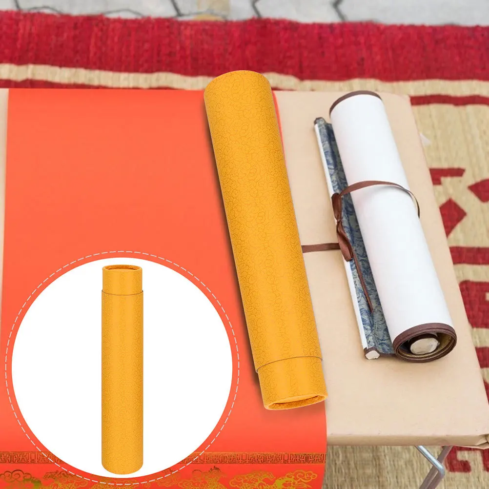 2 قطعة صندوق تخزين التمرير أنبوب الخط الأنيق للحفاظ على الأعمال الفنية وتغليف الهدايا حامل توافق متعدد الحجم #1