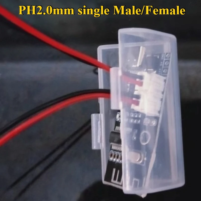 

10/30/50Pcs/lot PH2.0 single head Male Female terminal wire 2P/3P/4P/5P/6P/7P/8P/9P/10P wire length 20cm 26AWG electronic line